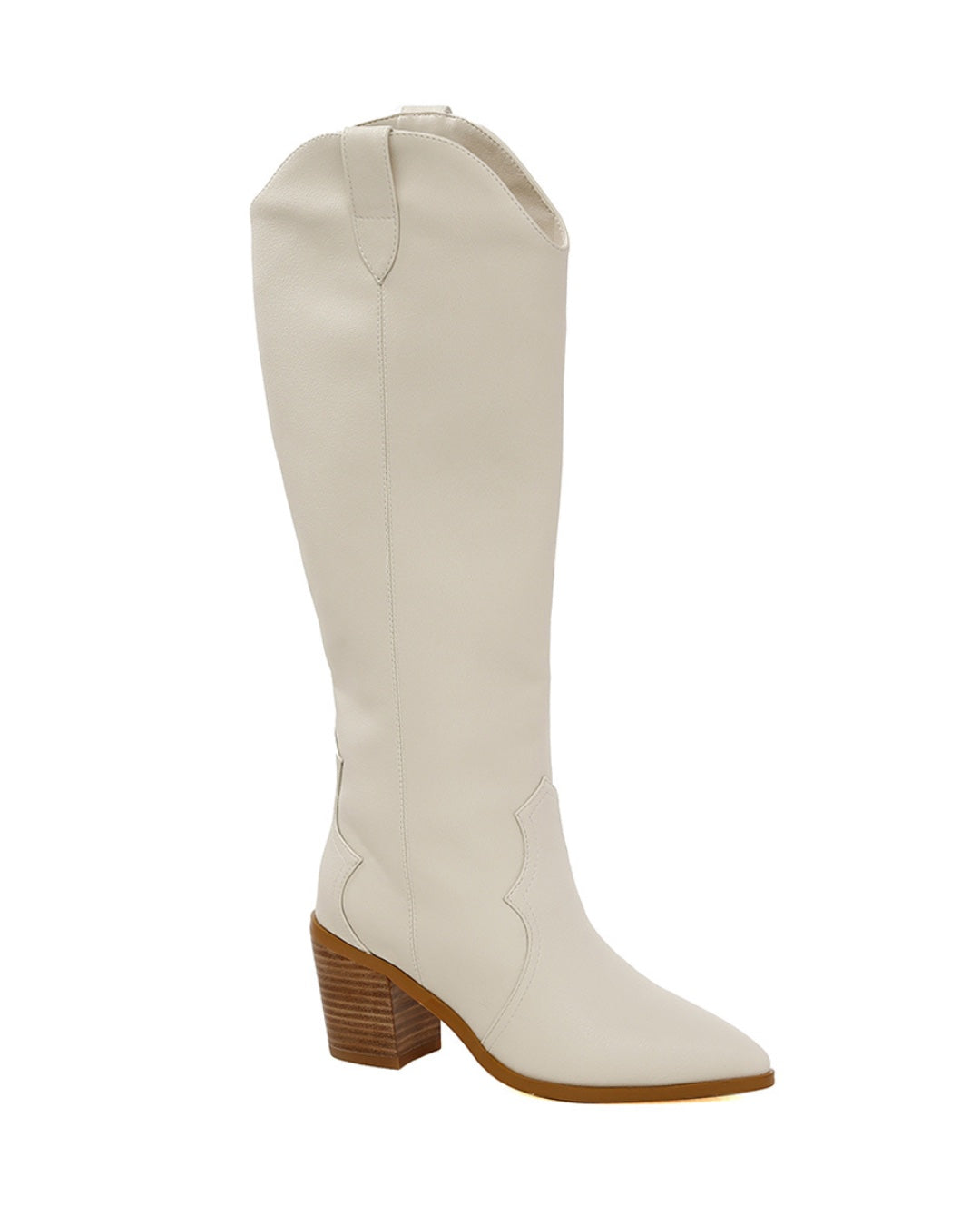 Athena Western Boot-LulaMax Shoes-5-Off White-Urbanheer