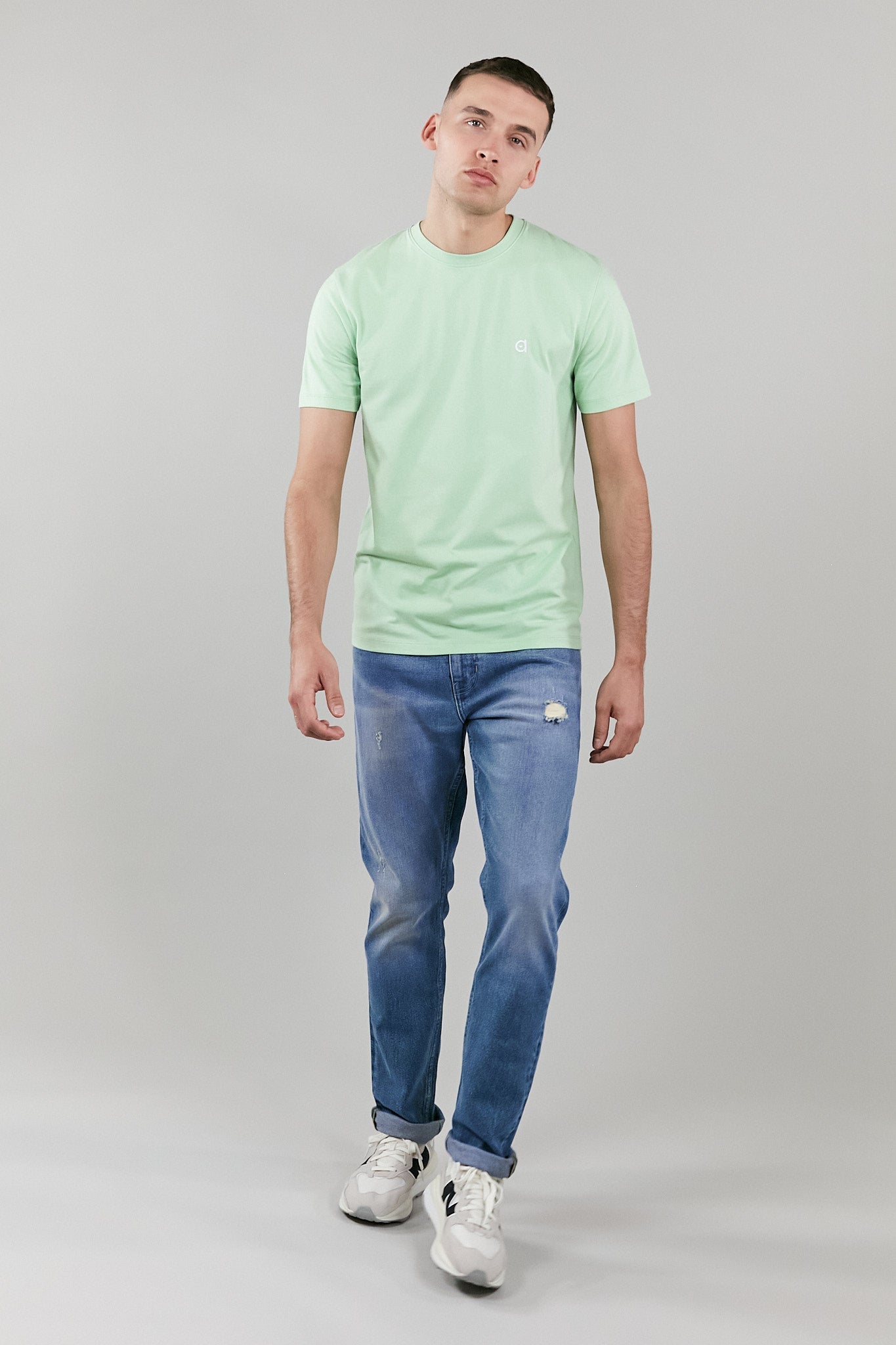 Light Green Low Carbon T-Shirt-Cerulean Hera-L-Urbanheer