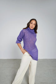 Luxury Airy High Neck Sweater:-antonia erre-S-Viola-Urbanheer