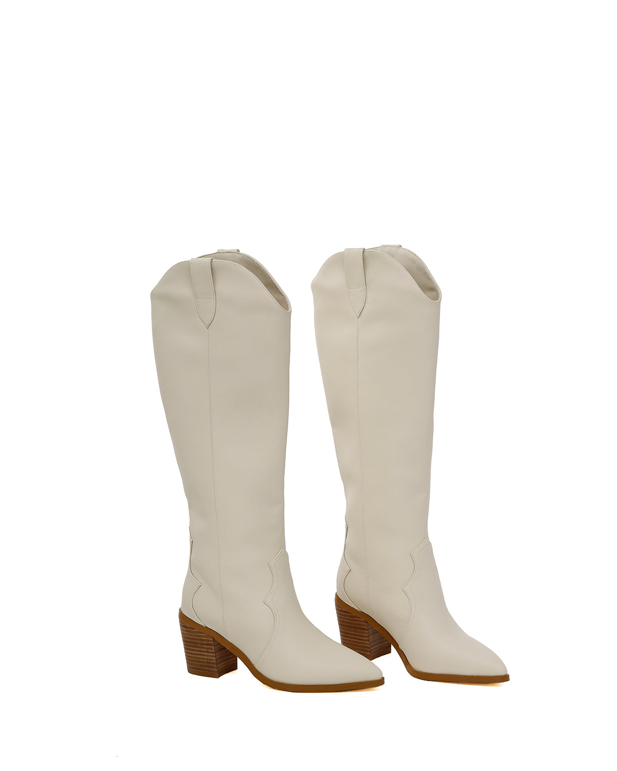 Athena Western Boot-LulaMax Shoes-5-Off White-Urbanheer