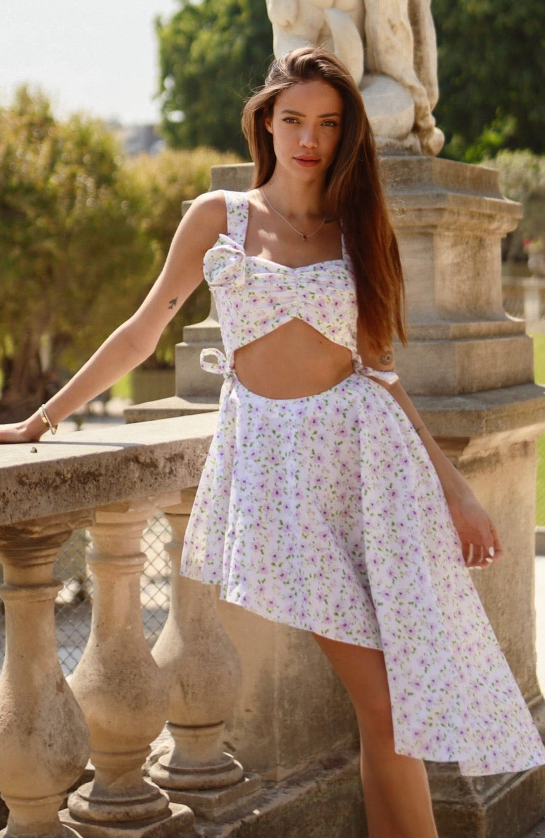 Justine floral top with rose-Shape of Angel-XS-Urbanheer