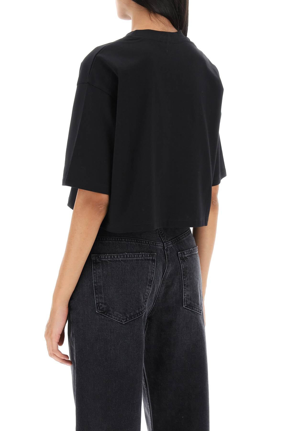 Balmain Rhinestone-Studded Logo T-Shirt-Balmain-M-Urbanheer