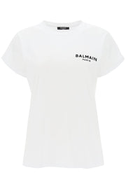 Balmain T-Shirt With Flocked Logo Print-Balmain-L-Urbanheer