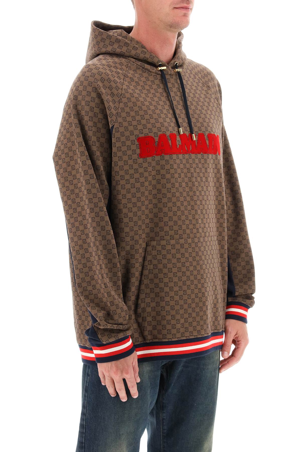 Balmain Mini Monogram Jacquard Hoodie-Balmain-L-Urbanheer