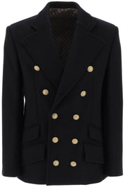 Balmain Double-Breasted Wool Peacoat-Balmain-50-Urbanheer