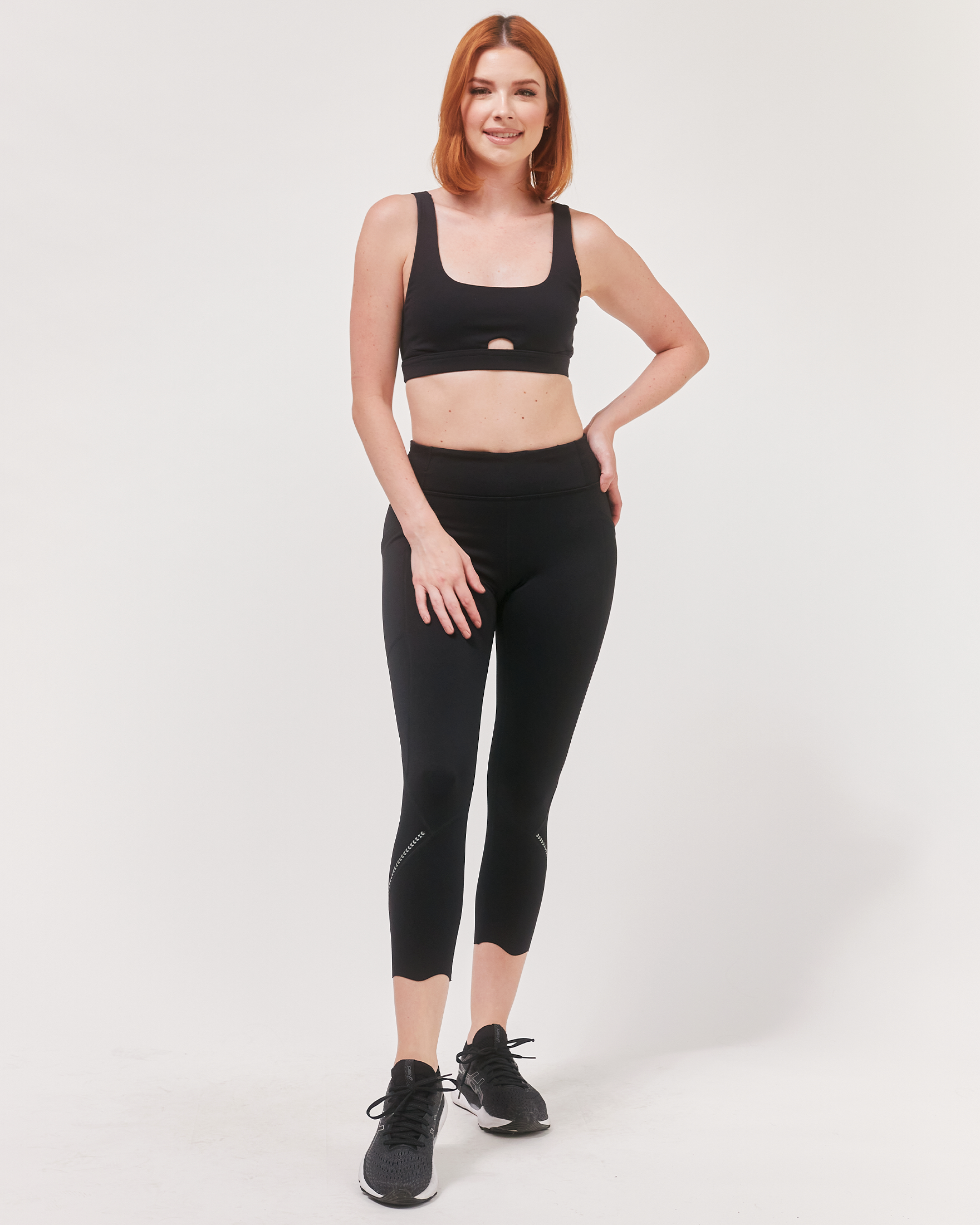 Ready And Go Reflective Laser Cut Ventiflo™ Leggings 23"-Clothing - Women-rebody-Maroon-XS-Urbanheer