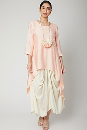 Dream Dress In Peach And Off White-Bohame-XS-Urbanheer
