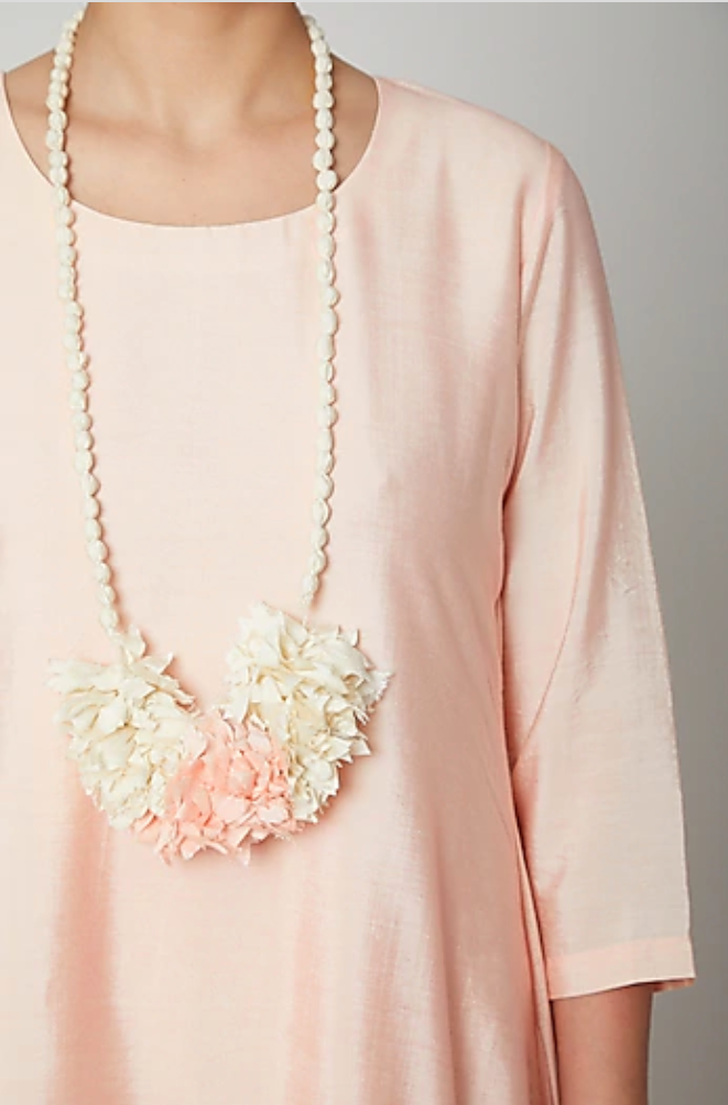 Dream Dress In Peach And Off White-Bohame-XS-Urbanheer