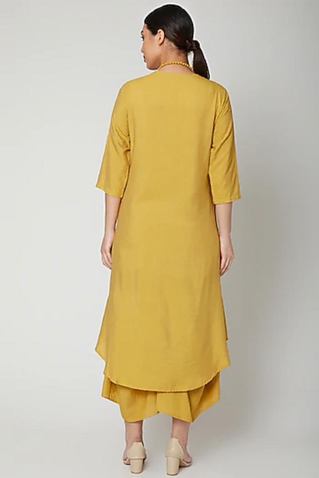 Bella Dress In Mustard-Bohame-Urbanheer