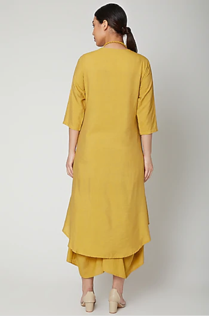 Bella Dress In Mustard-Bohame-XS-Urbanheer