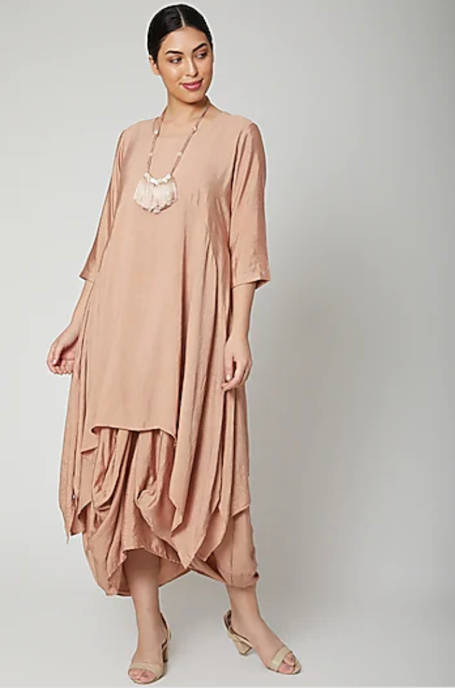 Nadia Dress In Rose Gold-Bohame-XS-Urbanheer