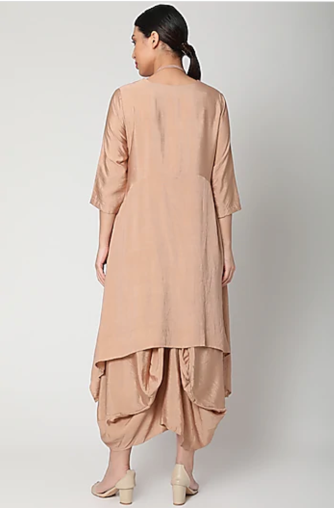 Nadia Dress In Rose Gold-Bohame-XS-Urbanheer