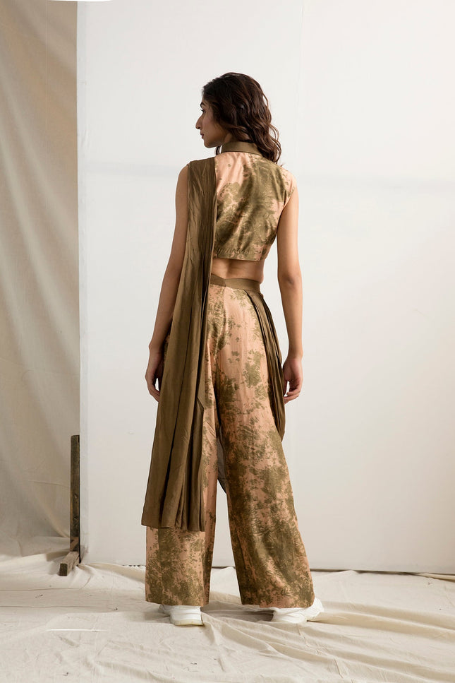 Frida - Tie & Dye Concept Saree-Concept Sari-Bohame-Urbanheer