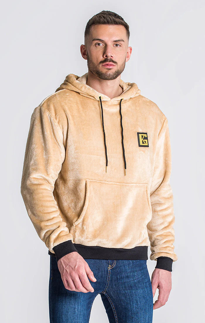 Beige Gk Iron Sherpa Hoodie