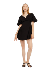 Bell Sleeve Mini Dress-Lattelier-S-Urbanheer