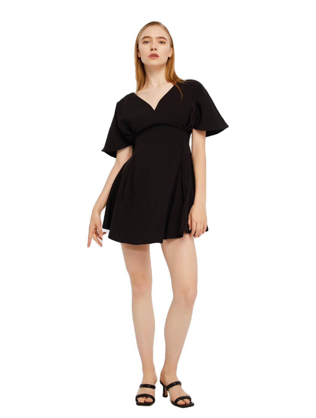 Bell Sleeve Mini Dress-Lattelier-S-Urbanheer