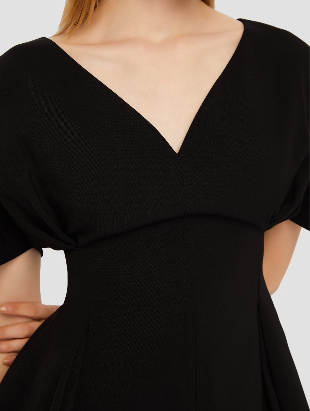 Bell Sleeve Mini Dress-Lattelier-S-Urbanheer