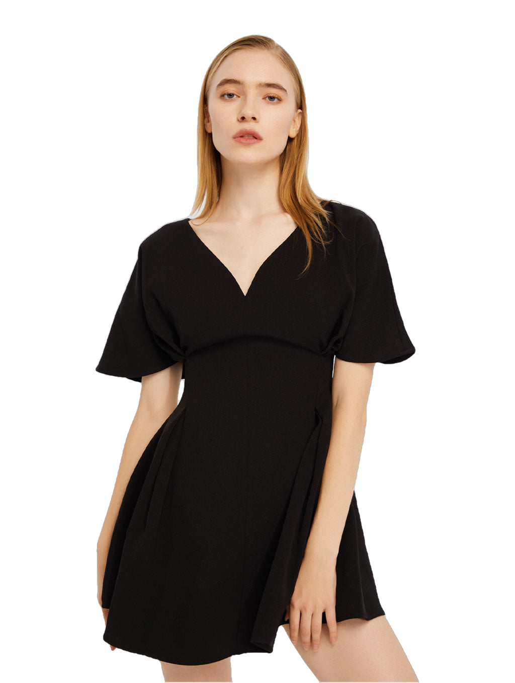 Bell Sleeve Mini Dress-Lattelier-S-Urbanheer