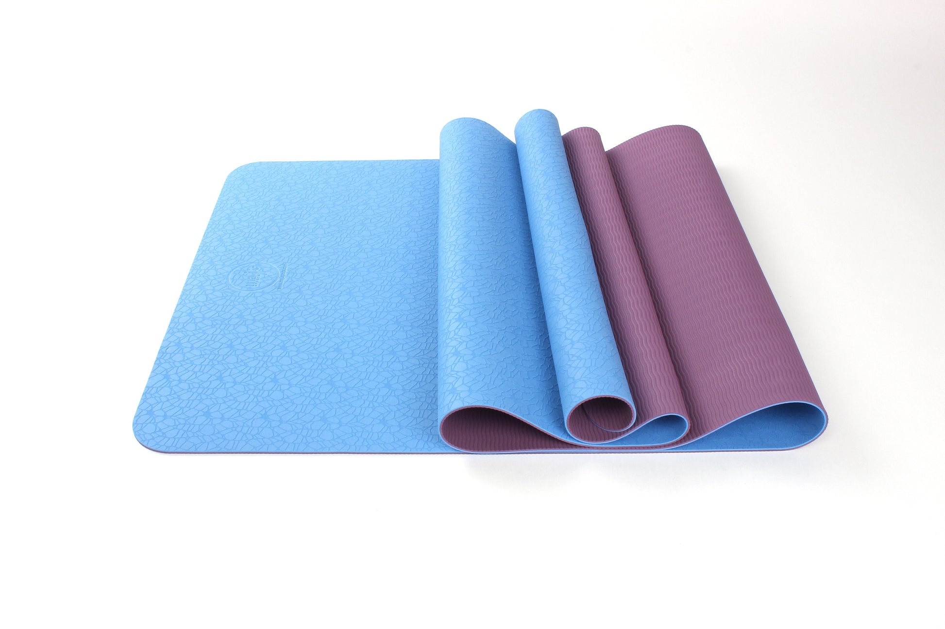 2 Tone Tpe Premium Yoga Mat-Majisports-1760Blue/Purple-Urbanheer