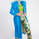 Blue Tencel Blend Eco Leather Trench Coat-0