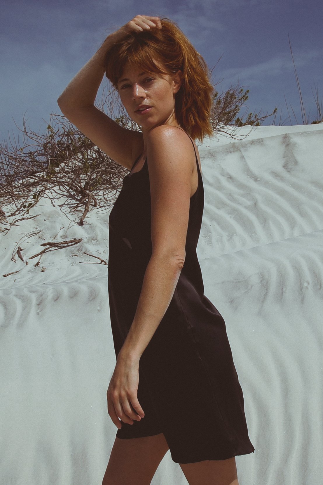 Vela Silk Dress - Jet Black-Dress-Holding Court INC-Small-Urbanheer