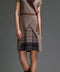 Cap Sleeve Dress in Two Fabrics-Conquista-36-Urbanheer
