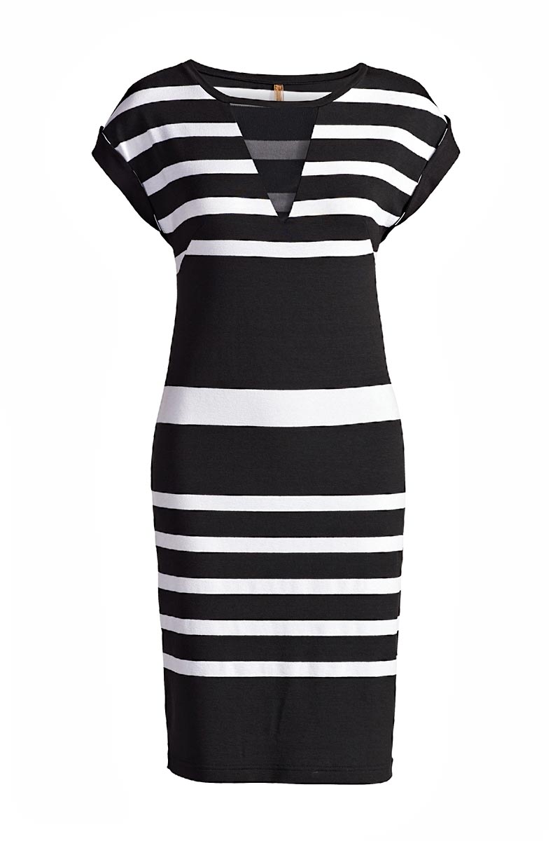 Straight Striped Dress-Dresses-Conquista-36-Urbanheer