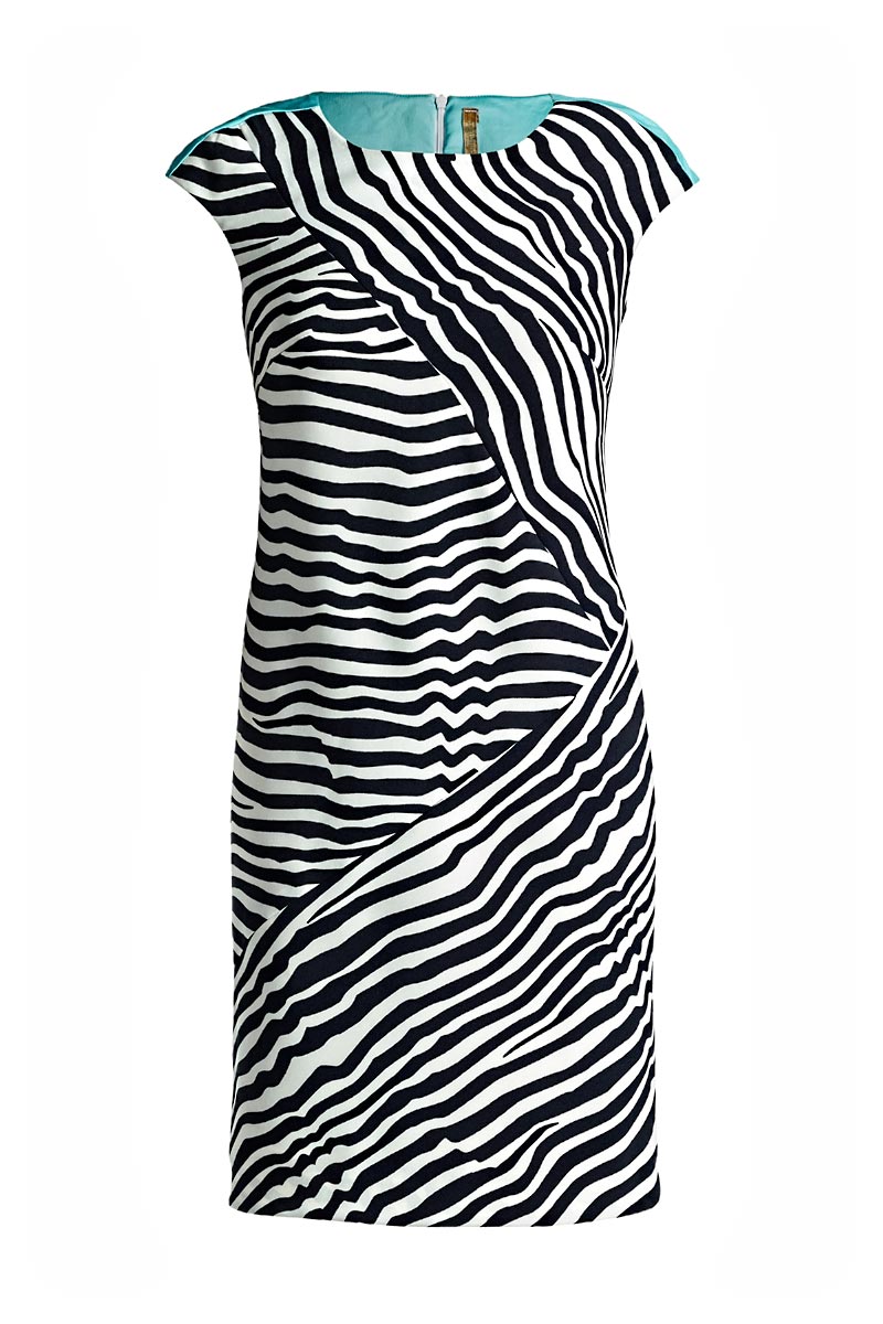 Sleeveless Striped Fitted Dress-Dresses-Conquista-36-Urbanheer