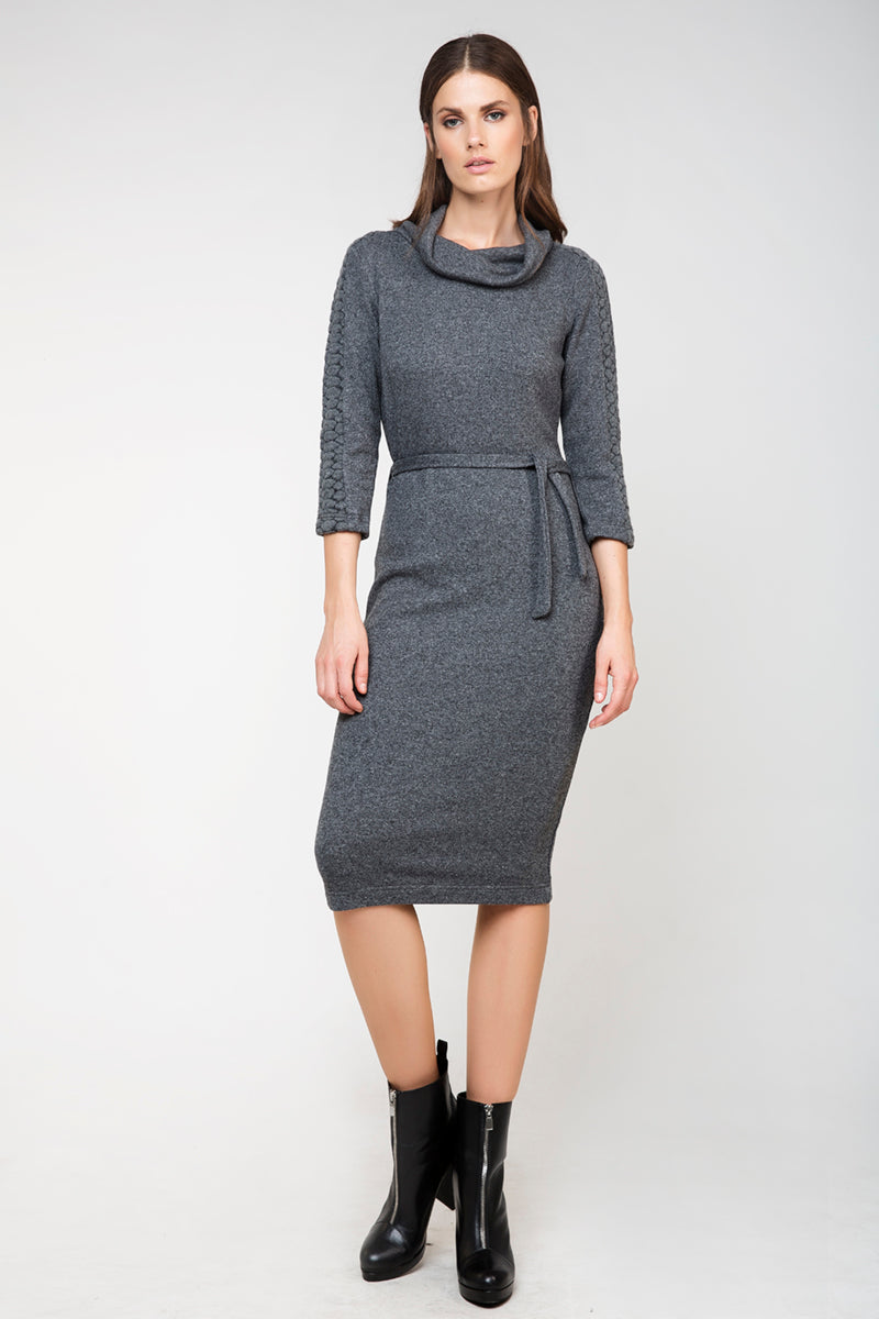 Knit Fitted Dress-Conquista-36-Urbanheer