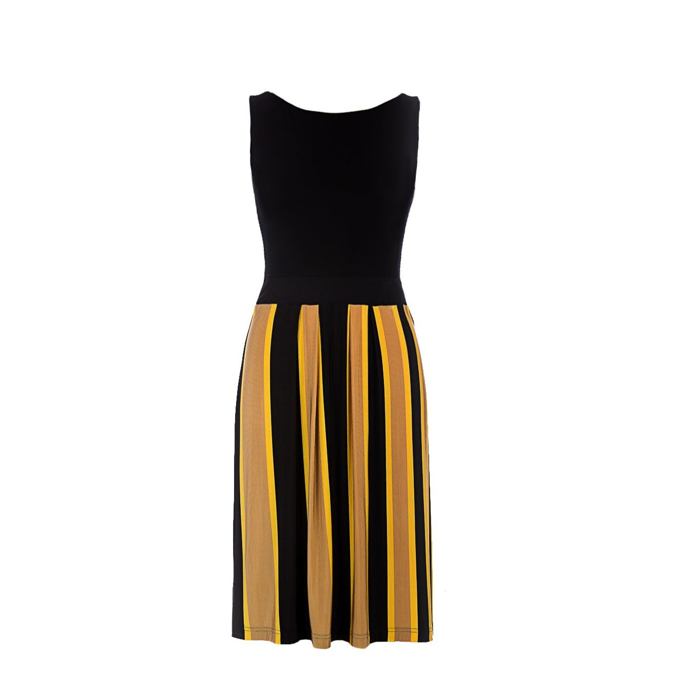 Sleeveless Summer Dress In Black-Conquista-36-Urbanheer