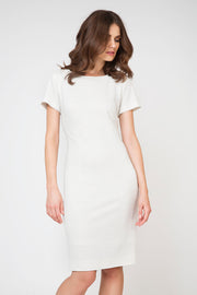 Short Sleeve Fitted Dress-Dresses-Conquista-38-Urbanheer