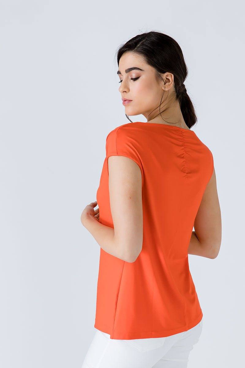 Orange Asymmetric Top-Tops-Conquista-XS-Urbanheer