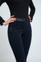 Mid Rise Pleather Detail Jeggings-PANTS-Conquista-38-Urbanheer