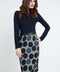 Polka Dot Pencil Skirt-skirt-Conquista-38-Urbanheer