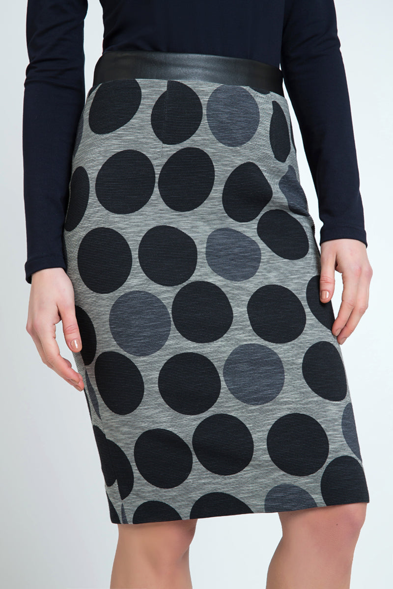 Polka Dot Pencil Skirt-skirt-Conquista-38-Urbanheer