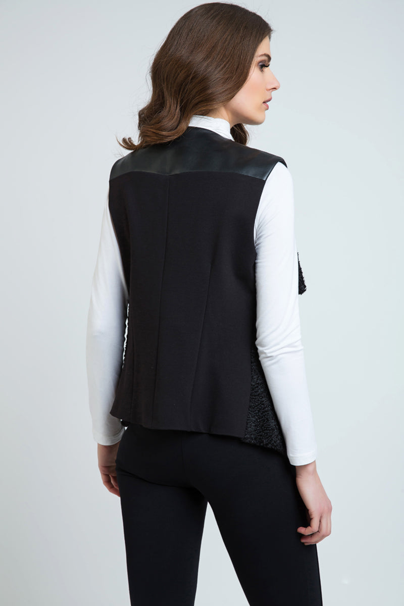 Astrakhan Winter Vest with Pleather Detail-Conquista-40-Urbanheer