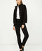 Woollen Black Short Jacket with Knit Cuffs-Conquista-36-Urbanheer