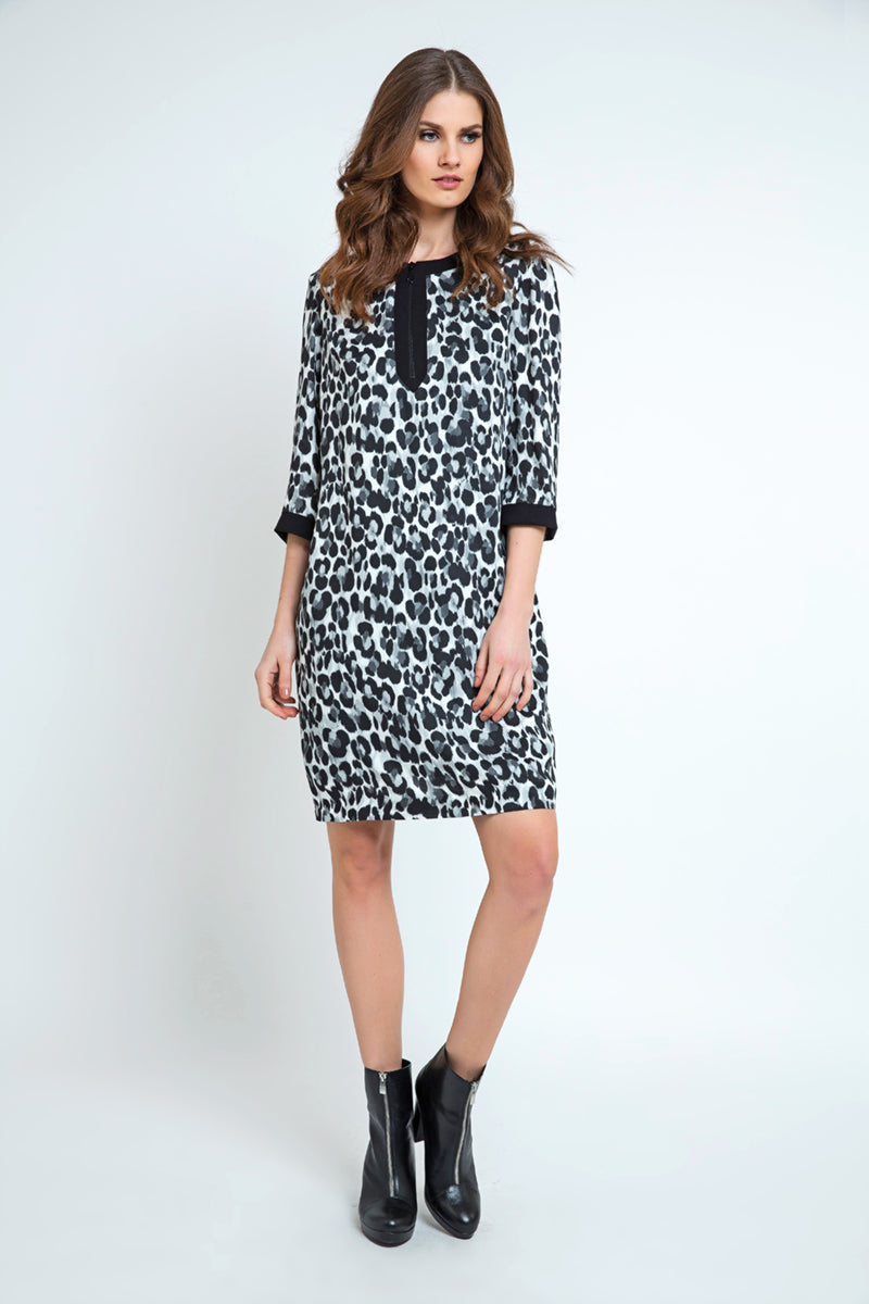 Animal Print Sack Dress-Conquista-38-Urbanheer