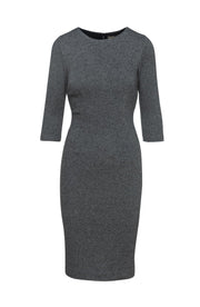 Grey Fitted Knit Dress-Conquista-38-Urbanheer