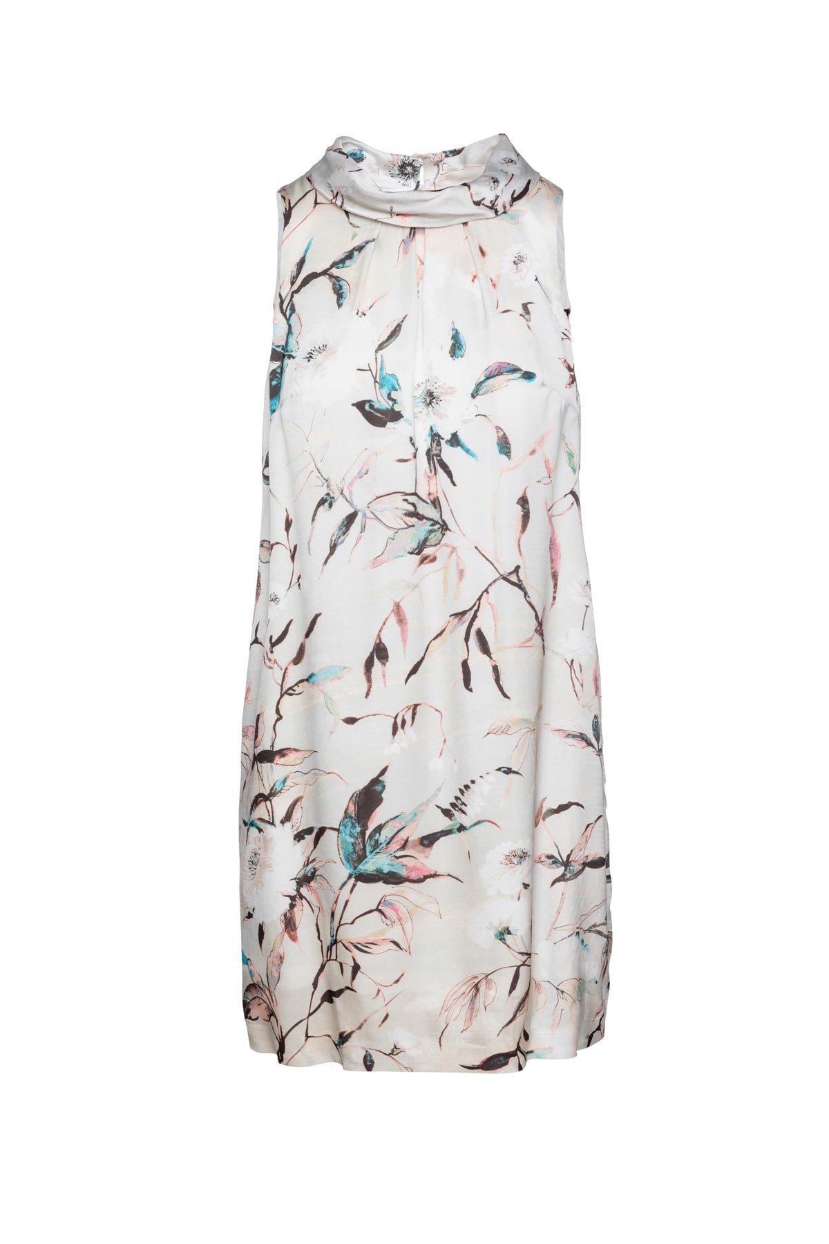 Straight Sleeveless Satin Dress-Conquista-36-Urbanheer