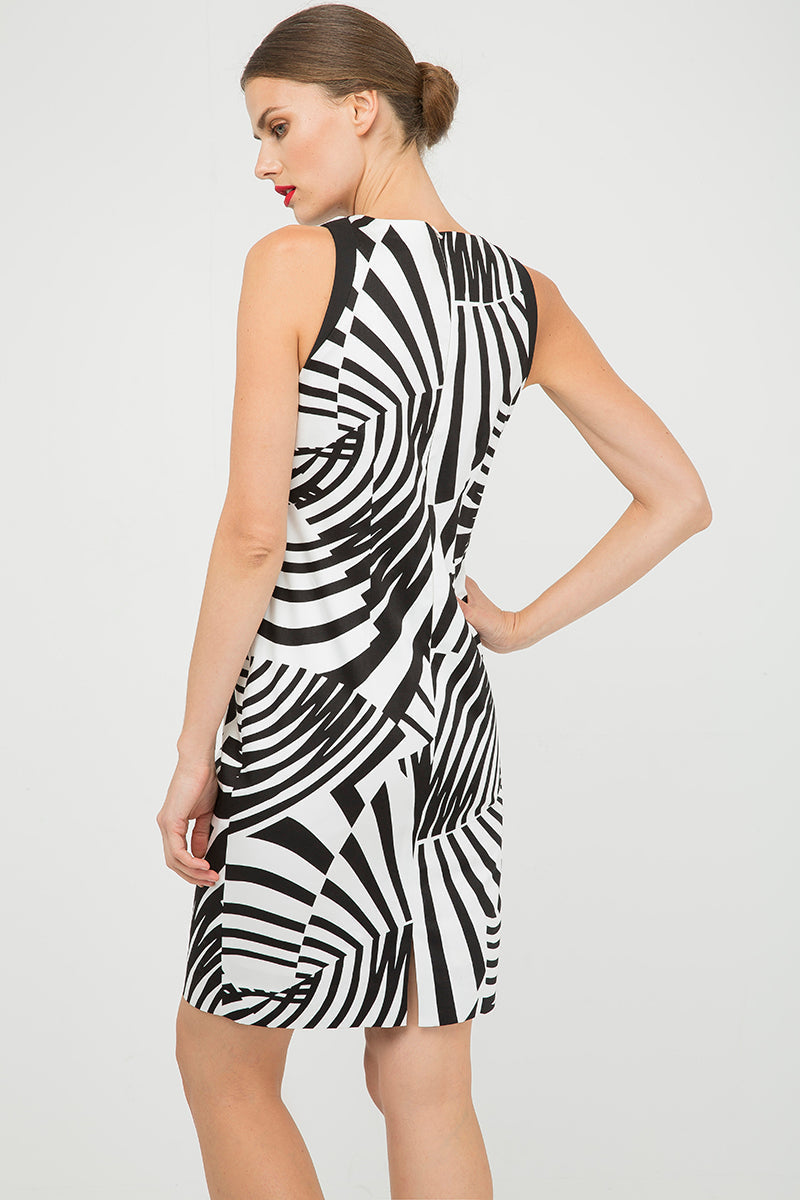 Fitted Sleeveless Print Dress-Dresses-Conquista-36-Urbanheer