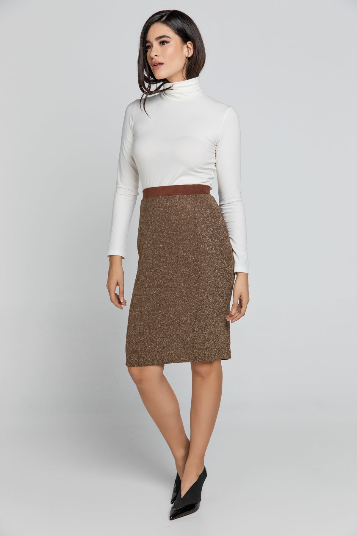 Ecru Turtle Neck Top By Conquista-Conquista-38-Urbanheer