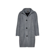 Wool Blend Grey Coat By Conquista Fashion-Conquista-36-Urbanheer
