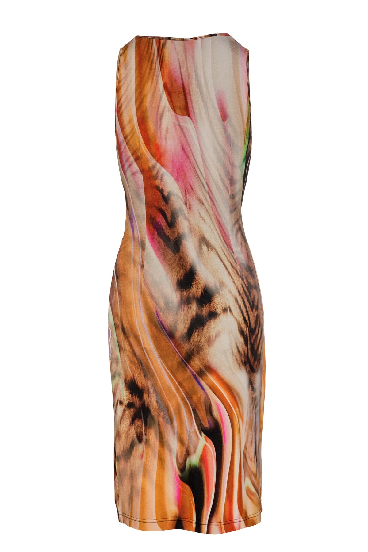 Floral Print Wrap Style Sleeveless Dress-Conquista-36-Urbanheer