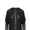 Dark Grey Batwing Top with Faux Leather Detail-Conquista-S-Urbanheer
