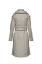 Long Sand Colour Mélange Mouflon Coat With Belt-Outerwear-CONQUISTA-L-Urbanheer
