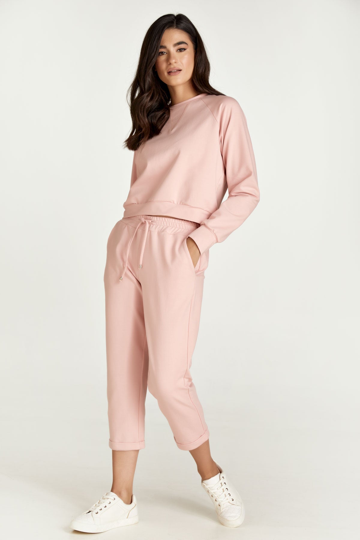 Cropped Pink Sweatshirt-Conquista-L-Urbanheer