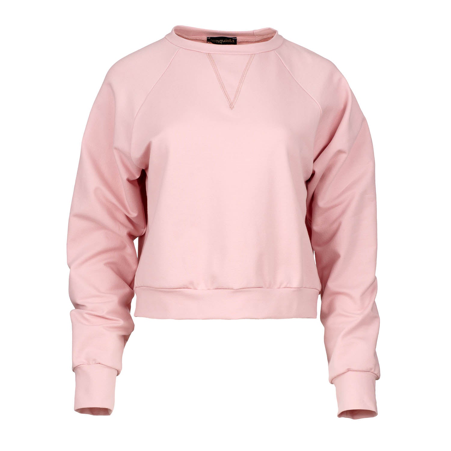 Cropped Pink Sweatshirt-Conquista-L-Urbanheer