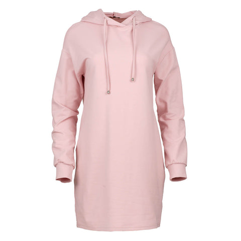 Pink Hooded Mini Dress-Conquista-M-Urbanheer