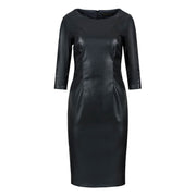 Faux Crocodile Leather Dress-DRESS-Conquista-36-50%PU-50%polyester-Urbanheer